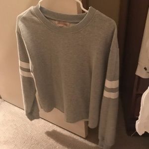 sweatshirt with double strip on sleeve